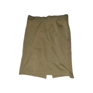 LOVE SCARLET NEW Khaki‎ Stretchy Business Casual Skirt Officecore Career Formal